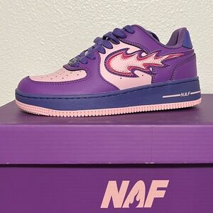 NAF NAF Purple and Pink Kids Sneakers
